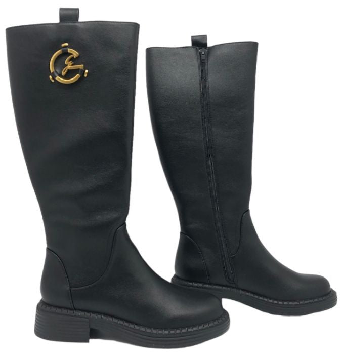 GATTINONI STIVALI GOMMA ALTI CON LOGO DONNA