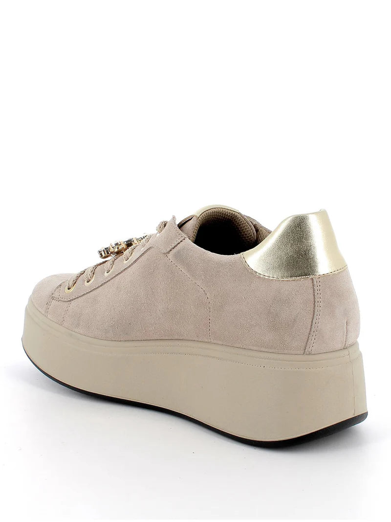 IGI & CO SNEAKERS MCQUEEN SCAMOSCIATE VISONE