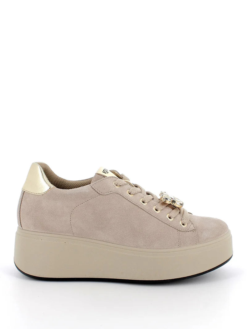 IGI & CO SNEAKERS MCQUEEN SCAMOSCIATE VISONE