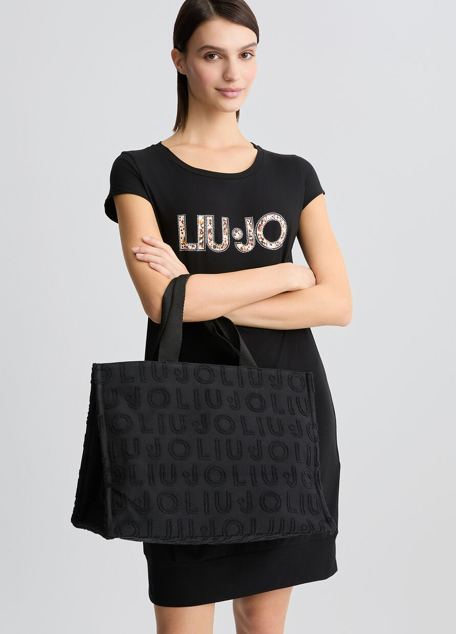 LIU JO BORSA L TOTE JACQUARD DONNA