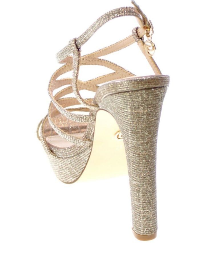 GOLD&GOLD SANDALI ELEGANTI CON GLITTER DONNA
