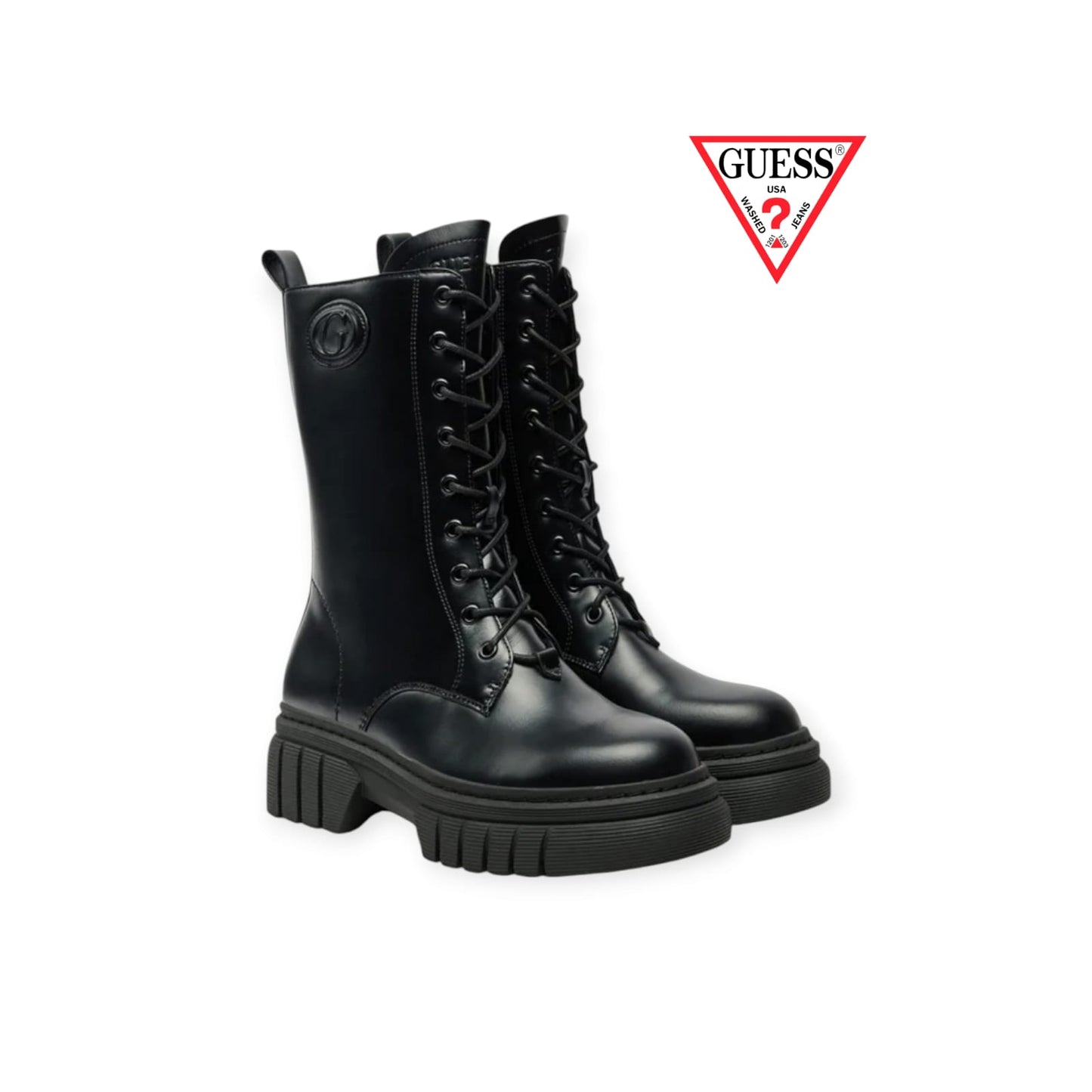 GUESS ANFIBI ALTI DONNA CON LOGO IN RILIEVO