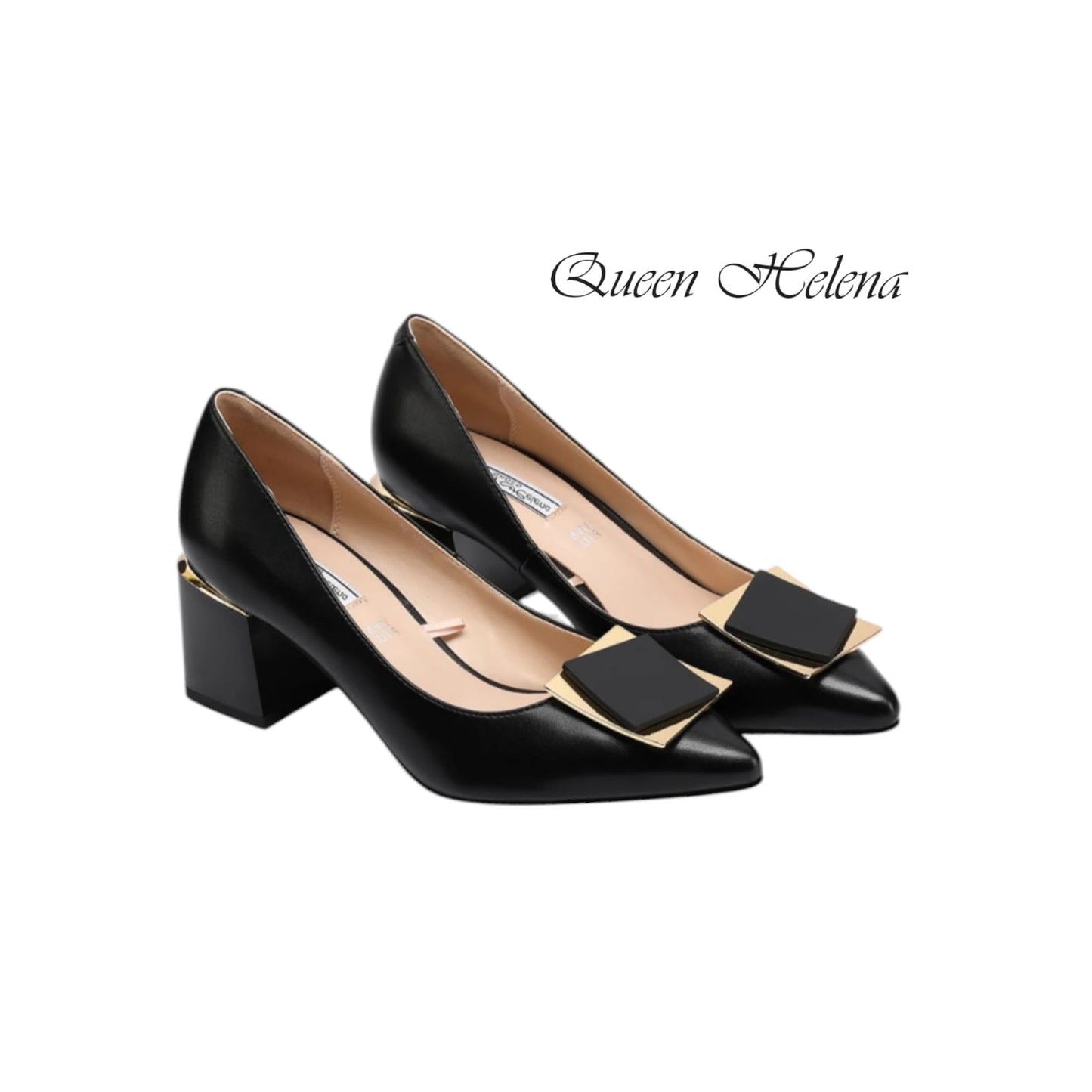 QUEEN HELENA DECOLLETE CON TACCO QUADRATO DONNA