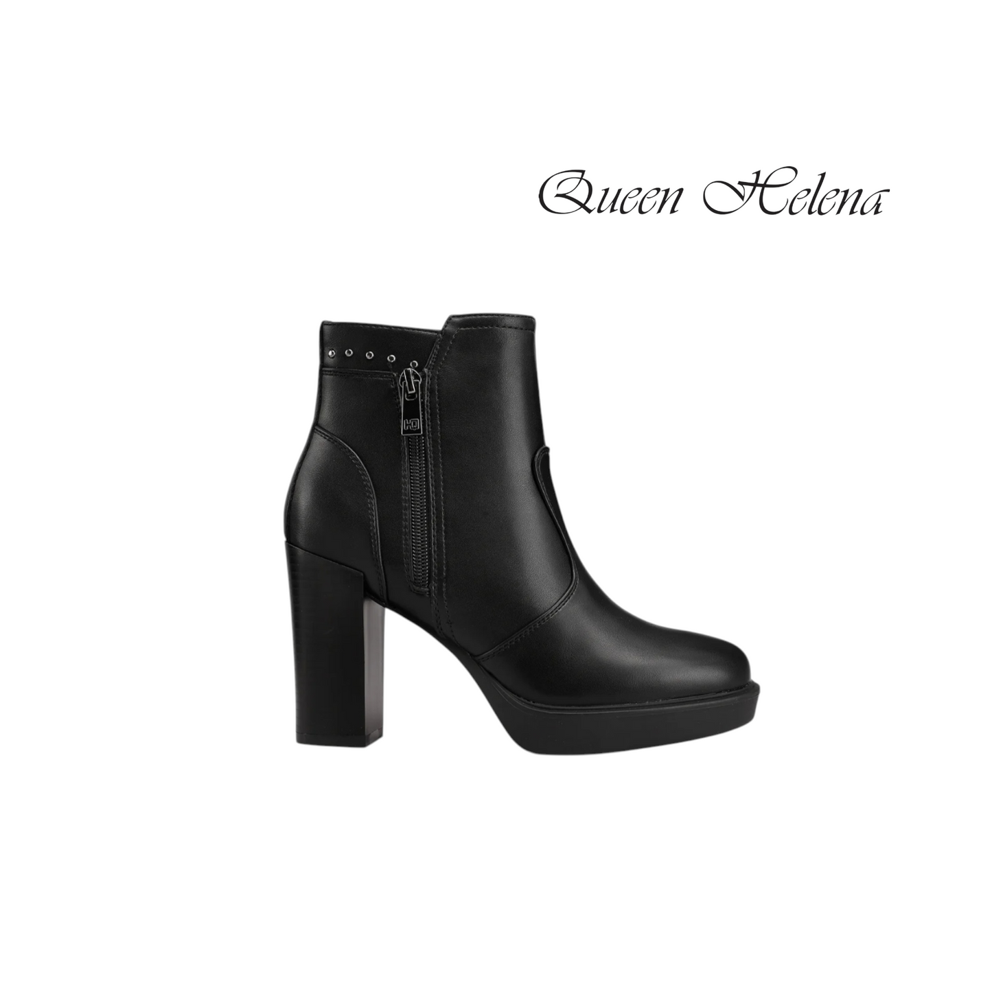 QUEEN HELENA TRONCHETTI PLATEAUX NERO
