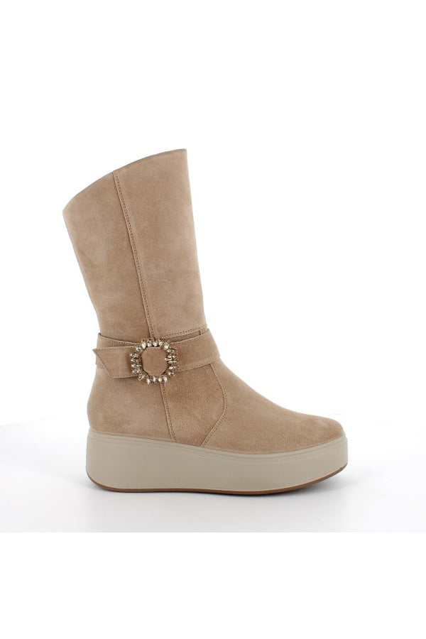 IGI & CO STIVALI SCAMOSCIATI BEIGE