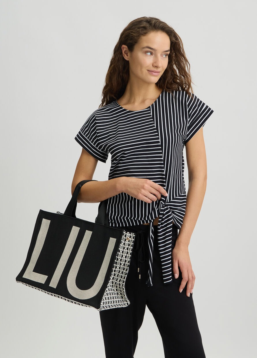 LIU JO BORSA L TOTE MONOGRAM