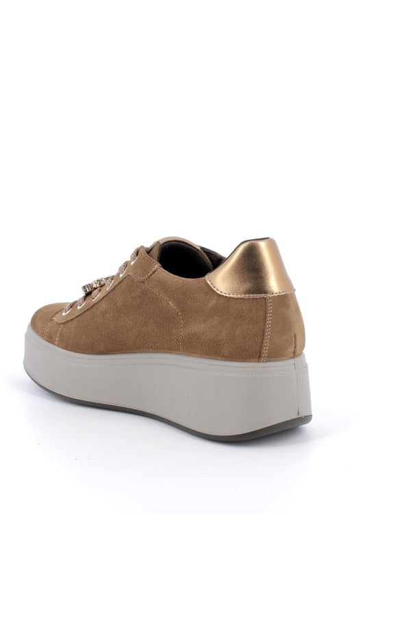 IGI & CO SNEAKERS MCQUEEN SCAMOSCIATA COGNAC
