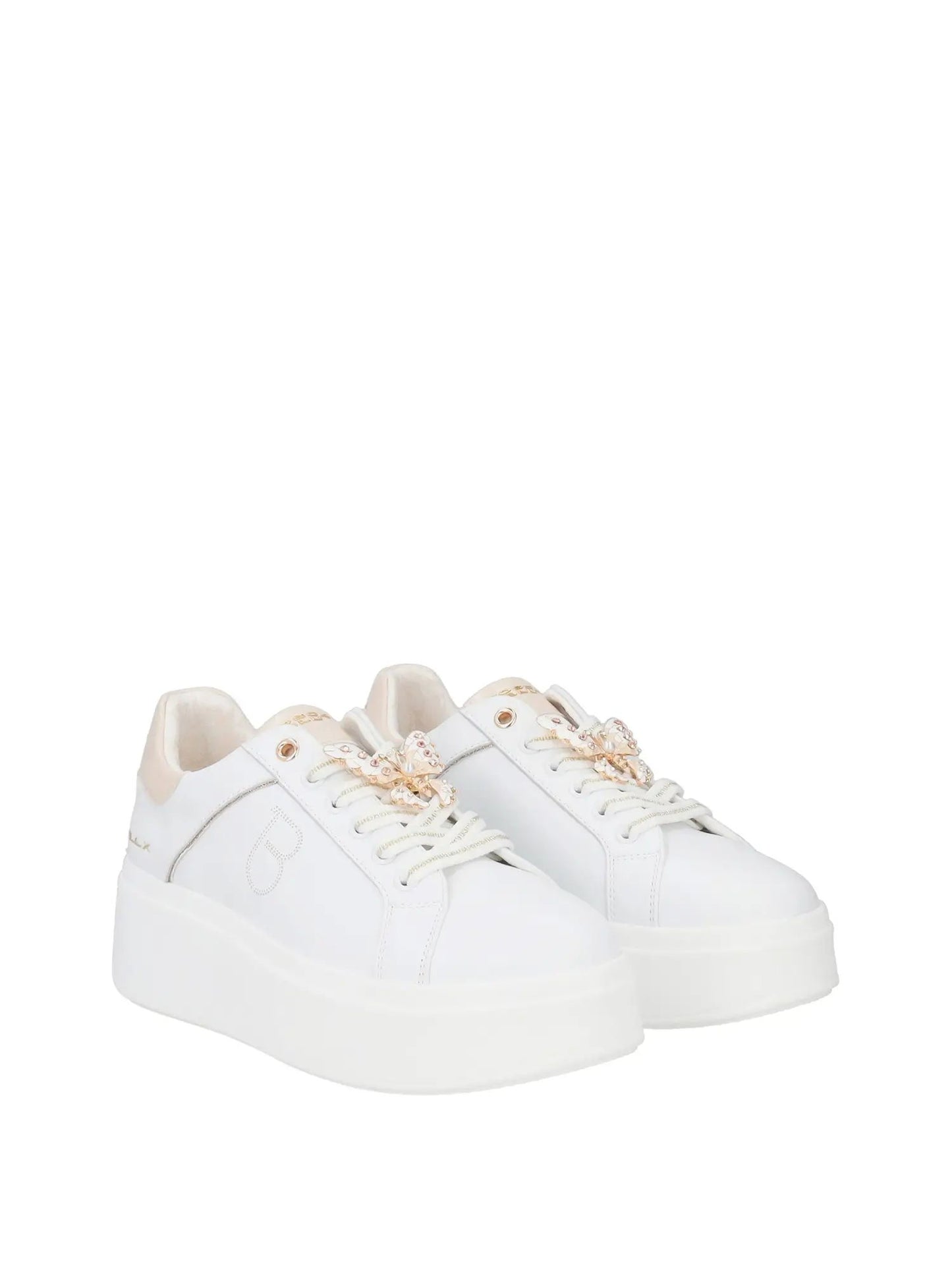 TOSCA BLU SNEAKERS DONNA ALTA CON CHARMS FARFALLA
