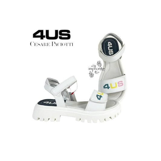 PACIOTTI 4US SANDALI CON LOGO CON GLITTER DONNA