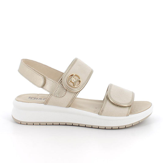 IGI&CO SANDALI BEIGE CON STRAP