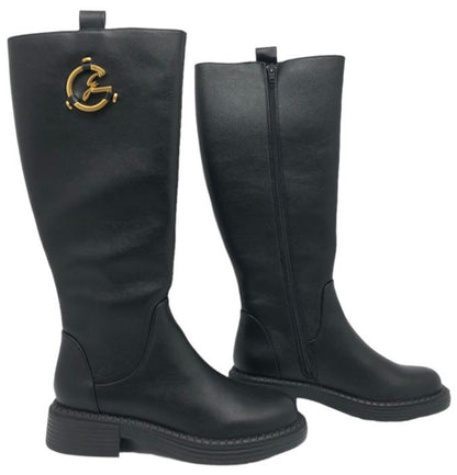 GATTINONI STIVALI GOMMA ALTI CON LOGO DONNA