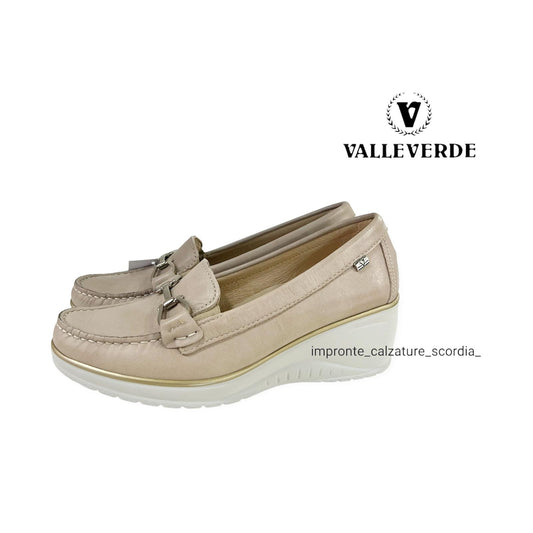 VALLEVERDE MOCASSINO GOMMA BEIGE