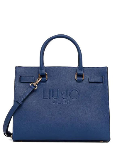 LIU JO BORSA LOGATA L TOTE BLU