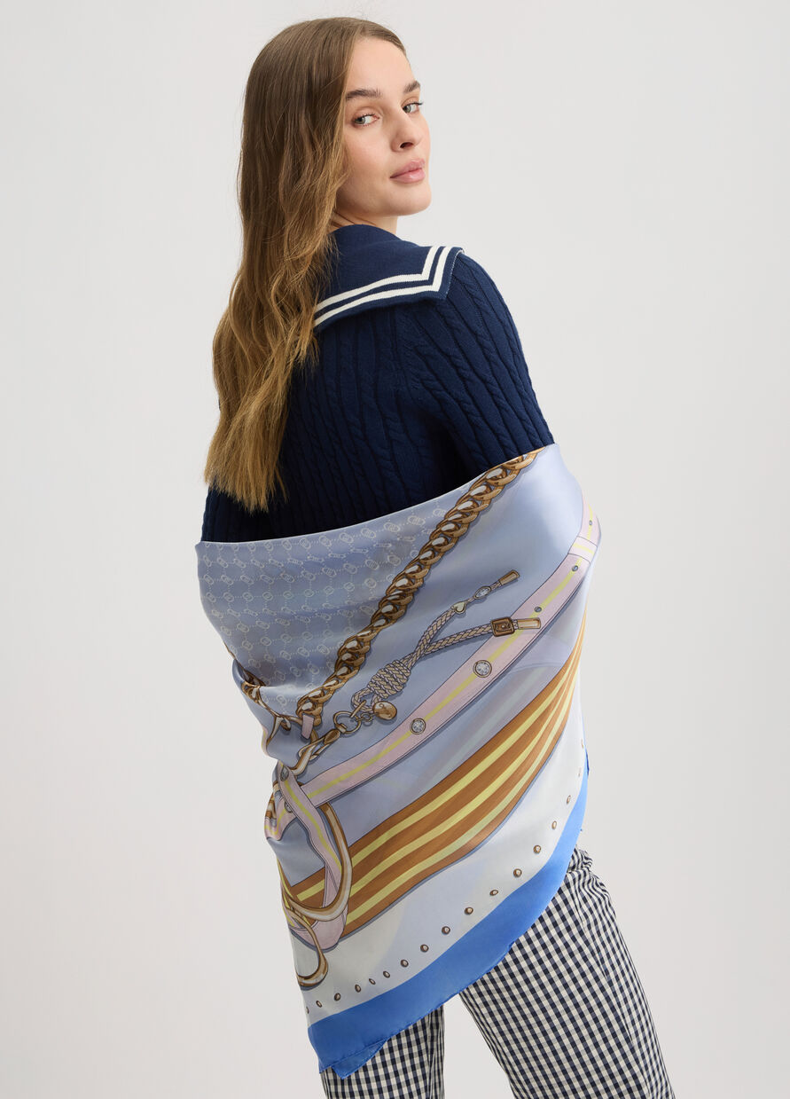 LIU JO FOULARD STRIPED DONNA