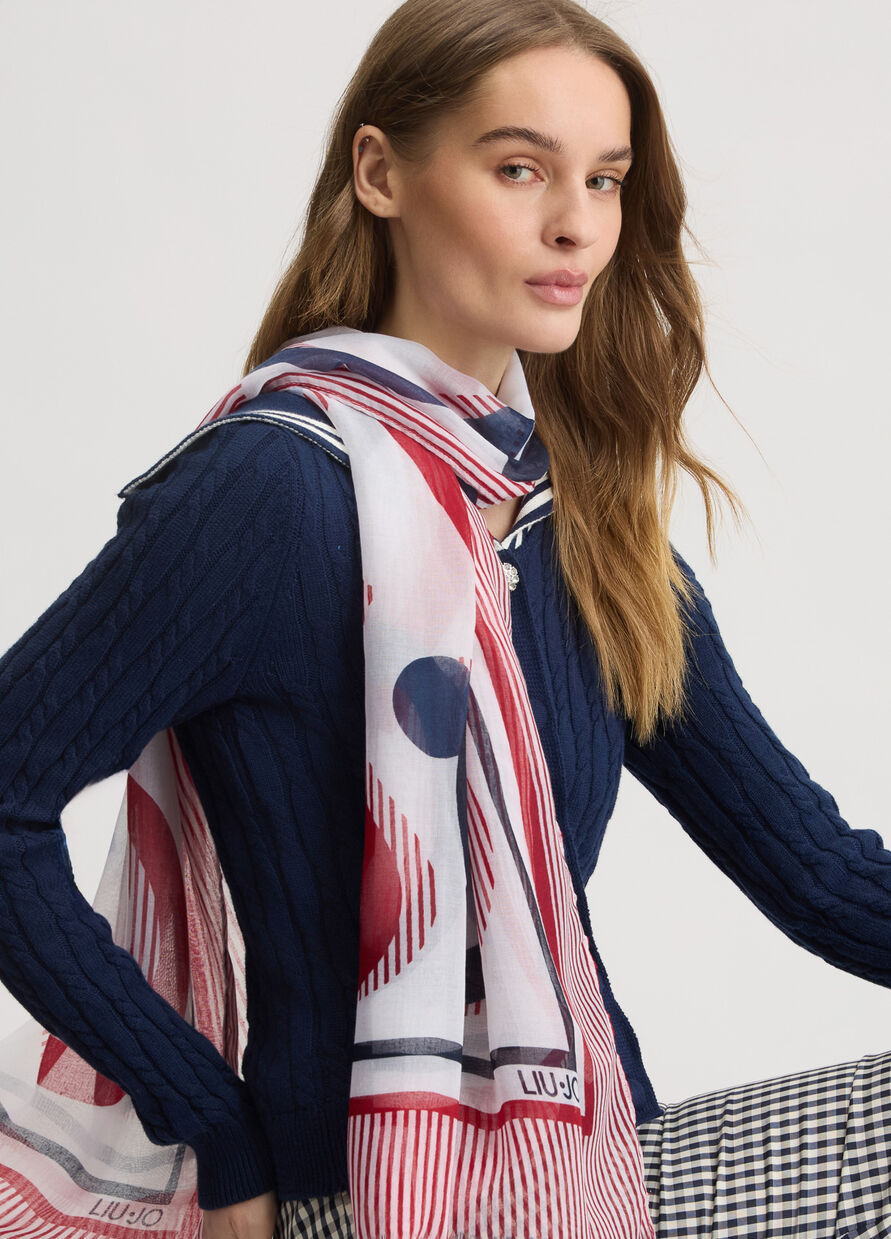 LIU JO STOLA MIX PRINT DONNA
