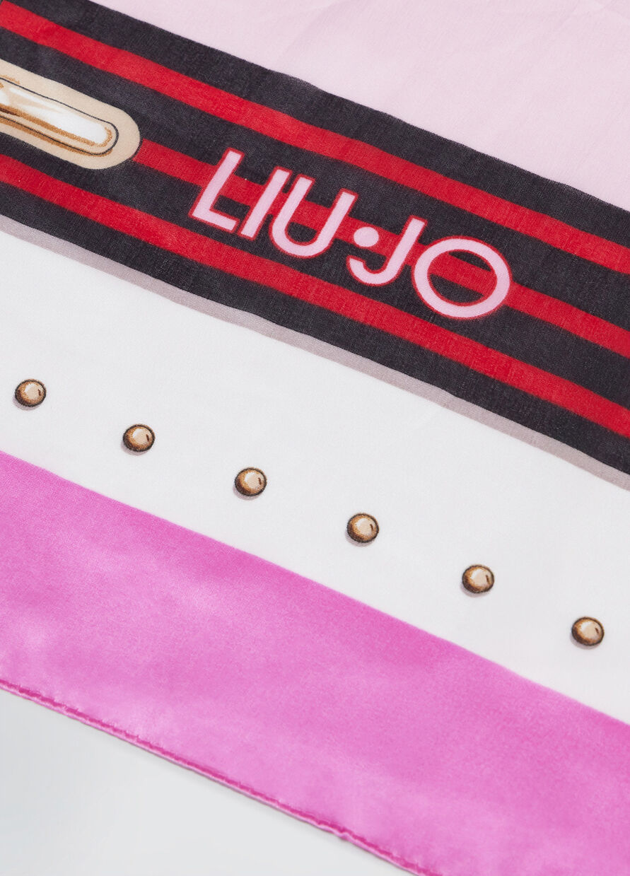 LIU JO FOULARD STRIPED DONNA