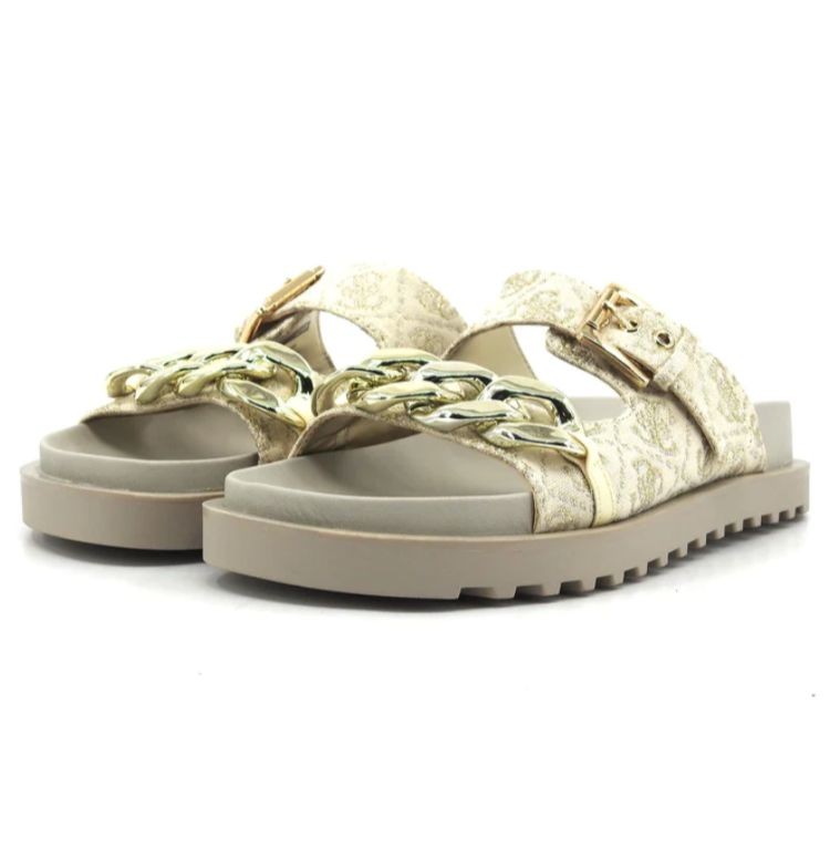 GUESS SANDALI GOMMA CON FIBBIA DONNA