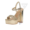 GUESS SANDALI CON TACCO QUADRATO E BRACCIALE DONNA