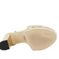 GUESS SANDALI CON TACCO PLATEAUX ORO