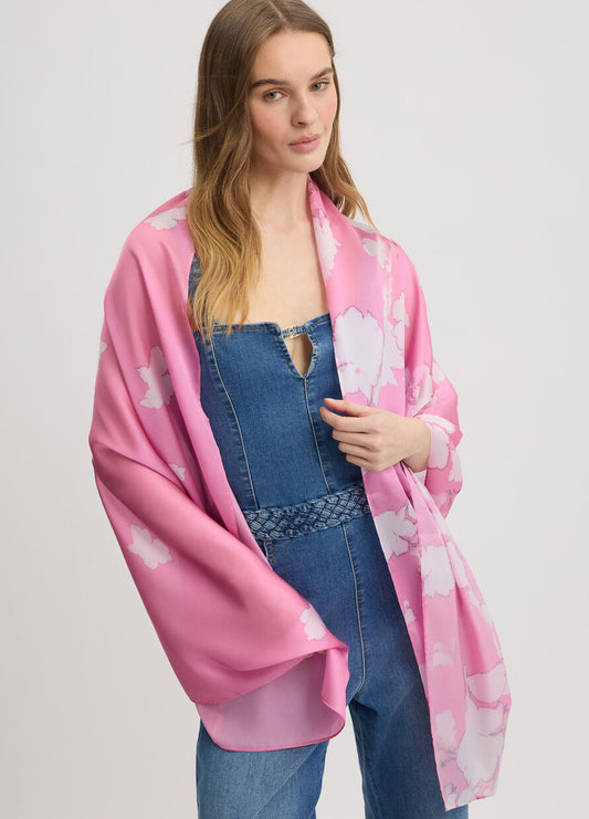 LIU JO STOLA GREEN JUNGLE DONNA