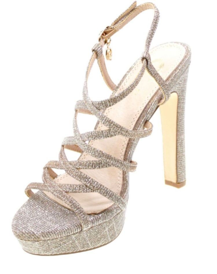GOLD&GOLD SANDALI ELEGANTI CON GLITTER DONNA