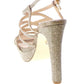 GOLD&GOLD SANDALI ELEGANTI CON GLITTER DONNA