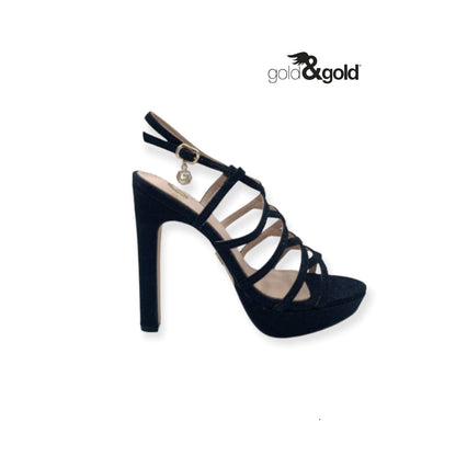GOLD&GOLD SANDALI ELEGANTI CON GLITTER DONNA