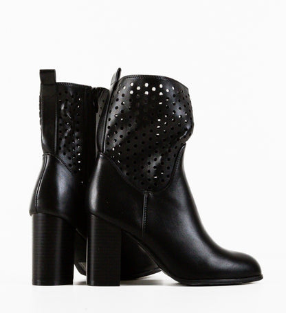 IMPRONTE SHOP - TRONCHETTO IN PELLE TRAFORATO DONNA