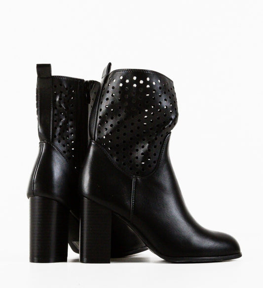 IMPRONTE SHOP - TRONCHETTO IN PELLE TRAFORATO DONNA