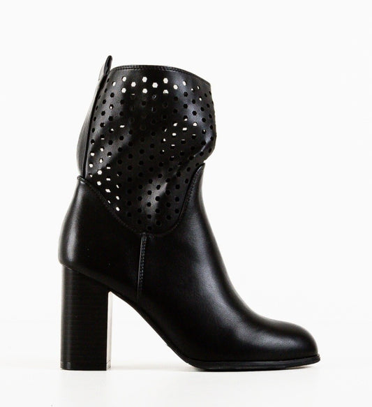 IMPRONTE SHOP - TRONCHETTO IN PELLE TRAFORATO DONNA