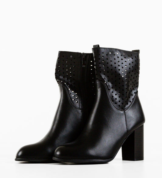 IMPRONTE SHOP - TRONCHETTO IN PELLE TRAFORATO DONNA
