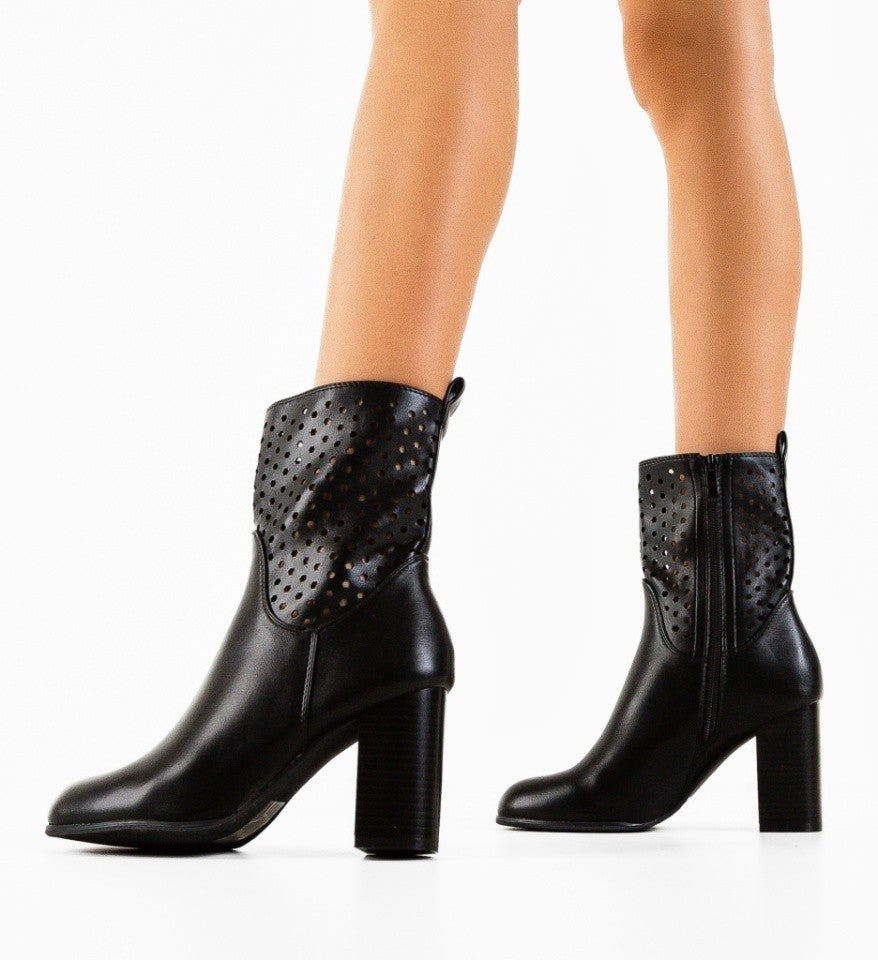 IMPRONTE SHOP - TRONCHETTO IN PELLE TRAFORATO DONNA