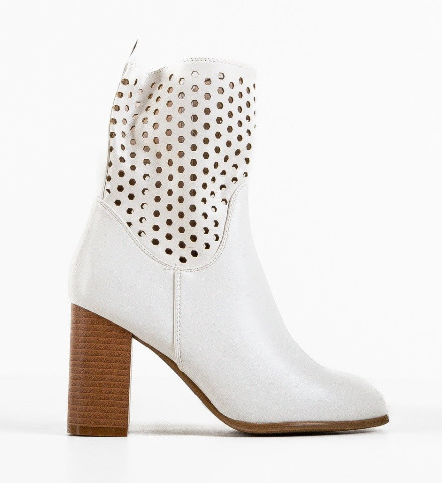 IMPRONTE SHOP - TRONCHETTO IN PELLE TRAFORATO DONNA