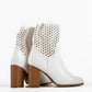 IMPRONTE SHOP - TRONCHETTO IN PELLE TRAFORATO DONNA