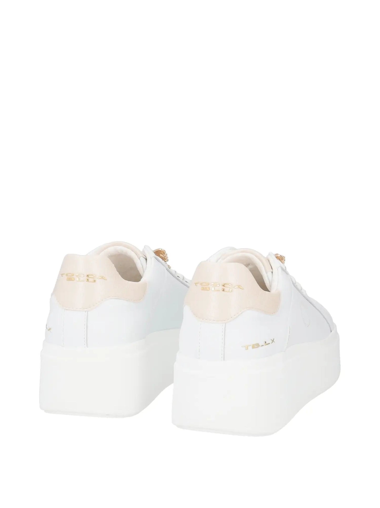 TOSCA BLU SNEAKERS DONNA ALTA CON CHARMS FARFALLA