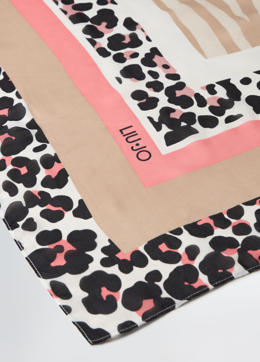 LIU JO FOULARD MIX ANIMALIER DONNA