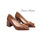 QUEEN HELENA DECOLLETE CON TACCO QUADRATO DONNA