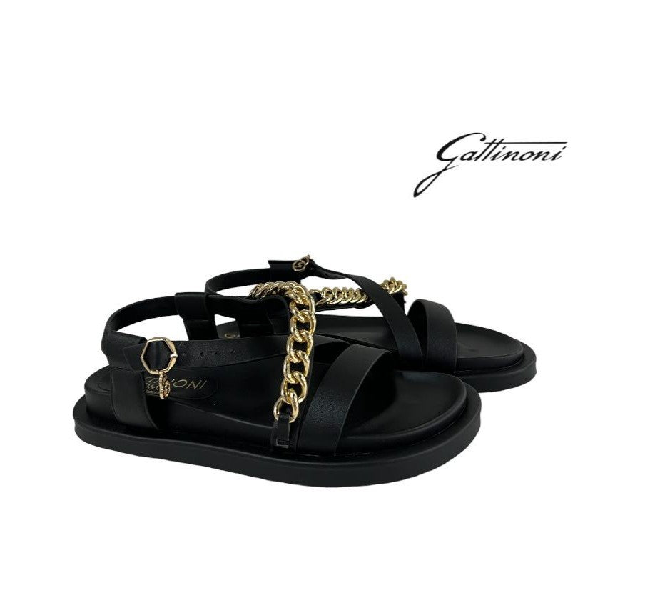 GATTINONI SANDALI CON ACCESSORIO DONNA