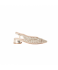 GOLD&GOLD SLINGBACK INTRECCIO