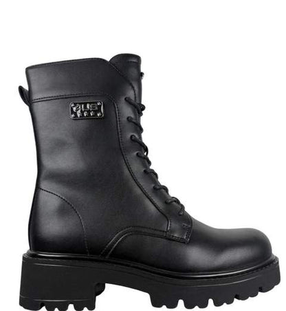 PACIOTTI ANFIBI BLACK CON LOGO
