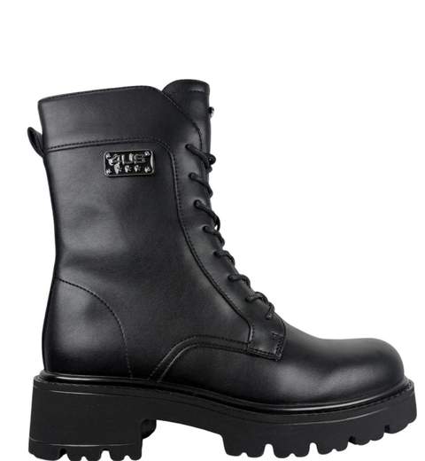 PACIOTTI ANFIBI NERI CON LOGO