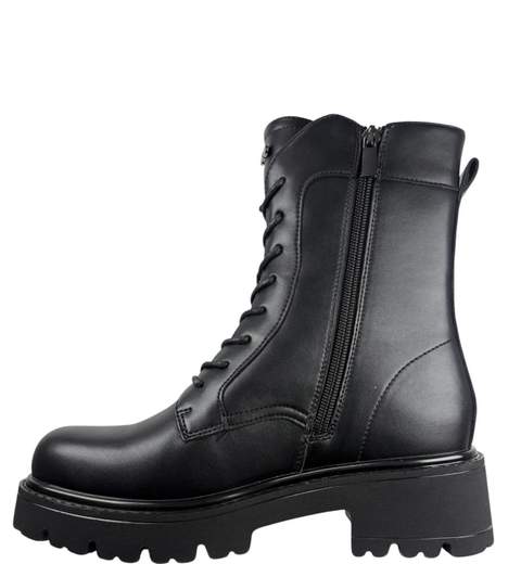 PACIOTTI ANFIBI NERI CON LOGO