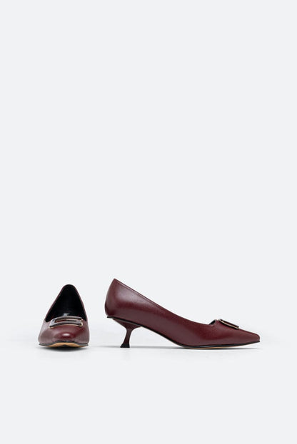 GATTINONI DECOLLETTE TACCO BASSO BORDEAUX