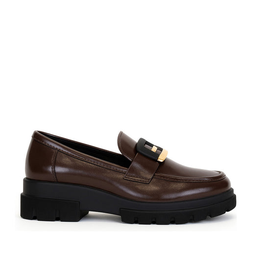 GOLD&GOLD MOCASSINO FIBIA CAFFE