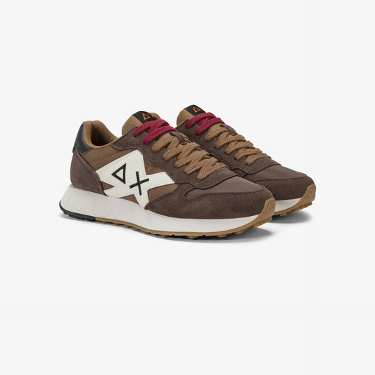 SUN SNEAKERS UOMO JAKI BICOLOR MARRONI