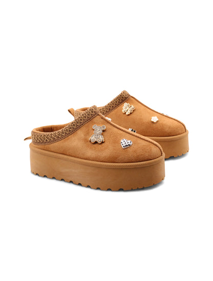 LAURA BIAGIOTTI CIABATTA CAMEL CON CHARM