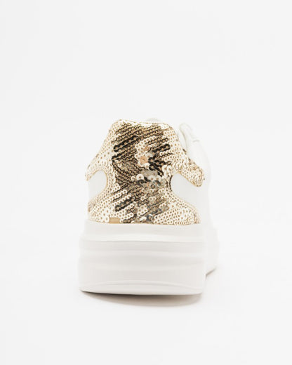 GUESS SNEAKERS ELBINA WHITE GOLD