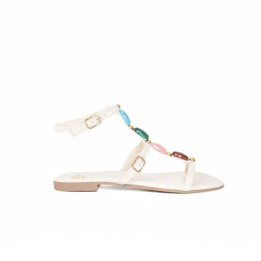 GOLD&GOLD SANDALO BASSO PIETRE
