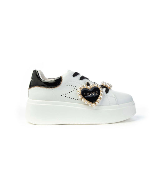 TOSCA BLU SNEAKERS CUORE BIANCHE