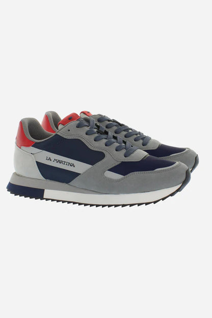 LA MARTINA SNEACKERS LOGO PICCOLO GRIGIO